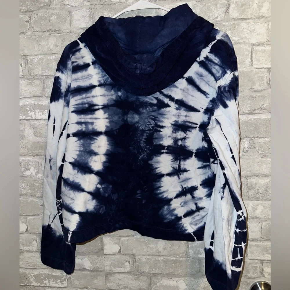 RAQUEL ALLEGRA HILMA COTTON CROP HOODIE SZ S #Q1 - Picture 3 of 5